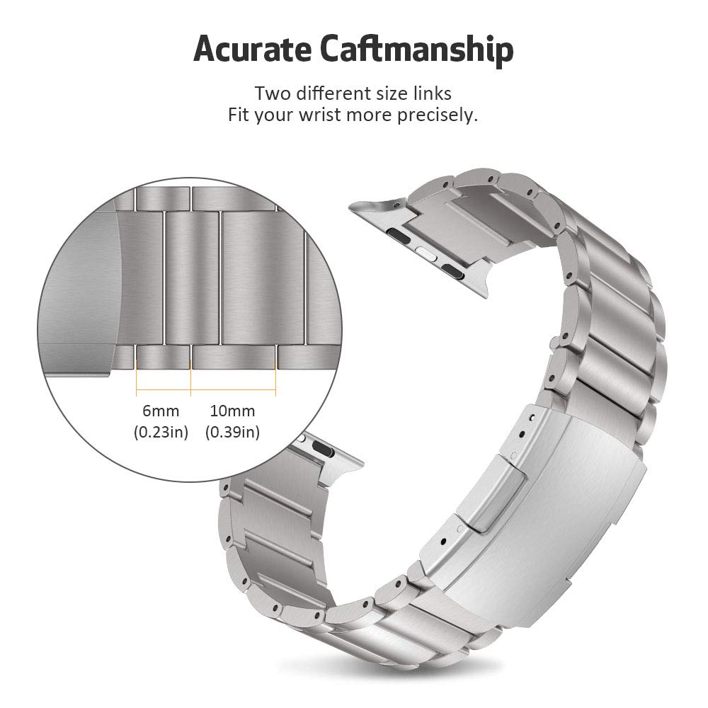 JLT For Apple Watch Ultra 2 49mm Series 9 45mm SE (2023) 44mm Ultra 49mm 8 7 45mm 6 5 4 SE (2022) SE 44mm 3 2 1 42mm Replacement Watch Strap Titanium Steel Ultra-light Wristband JLT For Apple Watch Ultra 2 49mm Series 9 45mm SE (2023) 44mm Ultra 49mm 8 7 45mm 6 5 4 SE (2022) SE 44mm 3 2 1 42mm Replacement Watch Strap Titanium Steel Ultra-light Wristband